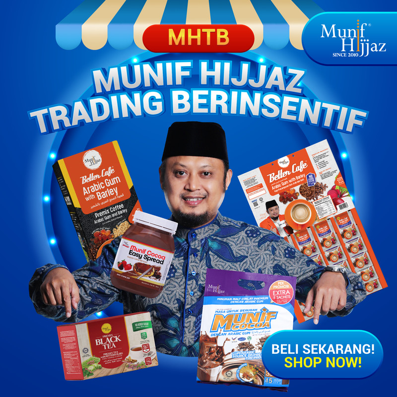 Jom jadi ahli Munif Hijjaz dengan belian 3 produk sahaja (Sabah & Sarawak)